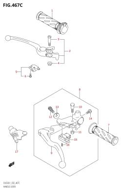 467C - HANDLE LEVER (DL650:L1:E24)