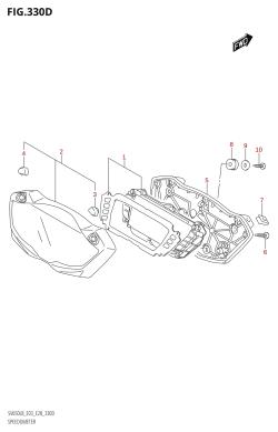 330D - SPEEDOMETER (SV650A:L8:E33)