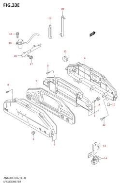 33E - SPEEDOMETER (AN650AK5 E24)