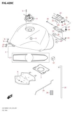 420C - FUEL TANK (GSX1300RA:L7:E33)