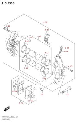 535B - FRONT CALIPER (VZR1800BZ:L5:E33)