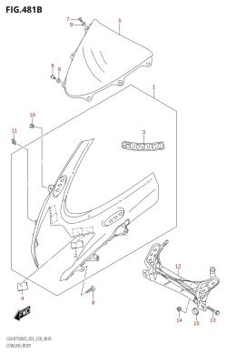 481B - COWLING BODY (GSX-R750Z)