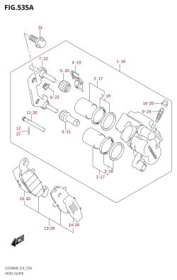 535A - FRONT CALIPER