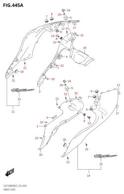 445A - FRAME COVER (GSX1300RRQ)