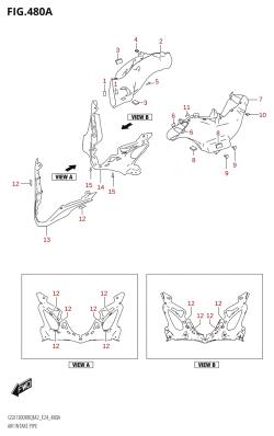 480A - AIR INTAKE PIPE (GSX1300RRQ)