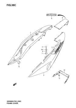 38C - FRAME COVER (GS500K5 /​ UK5)