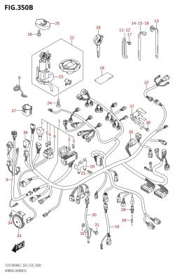 350B - WIRING HARNESS (GSX1300RA:L7:E28)