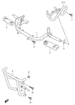 020 - FOOTREST (MODEL K2 /​ K3 /​ K4 /​ K5 /​ K6 P03)