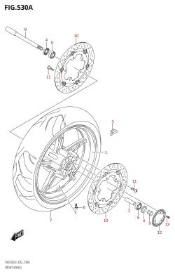 530A - FRONT WHEEL (SV650A:L9:E02)
