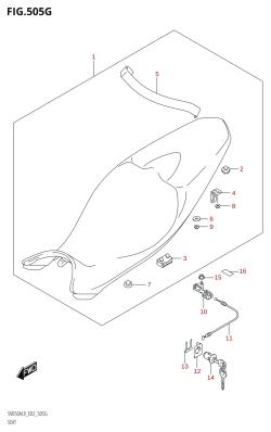 505G - SEAT (SV650XAU:L9:E02)