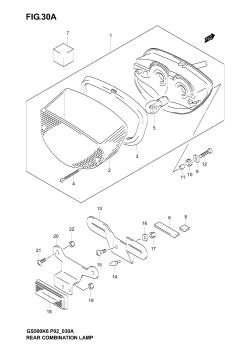 30A - REAR COMBINATION LAMP (MODEL K4 /​ K5 /​ K6)