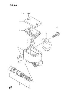 049 - FRONT MASTER CYLINDER (MODEL M /​ N /​ P /​ R)