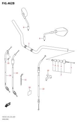 462B - HANDLEBAR (SV650:L9:E33)