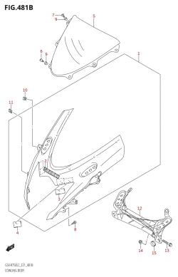 481B - COWLING BODY (GSX-R750:L2:E24)