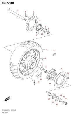 550D - REAR WHEEL (DL1000A:L9:E03)