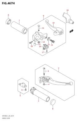 467H - HANDLE LEVER (VZR1800UF:L1:E19)