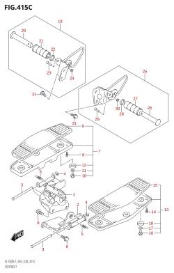 415C - FOOTREST (VL1500B:L7:E33)