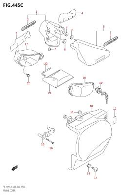 445C - FRAME COVER (VL1500B:L4:E03)