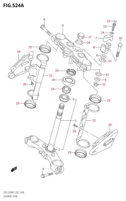 524A - STEERING STEM (GSF1250,GSF1250A)
