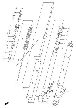 050 - FRONT DAMPER (MODEL T /​ V)