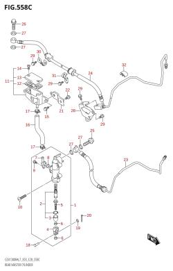 558C - REAR MASTER CYLINDER (GSX1300RA:L7:E33)