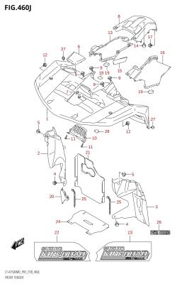 460J - FRONT FENDER (LT-A750XPZ:M0:P33)