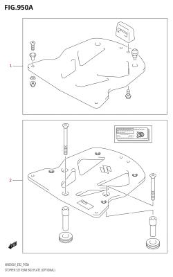 950A - STOPPER SET REAR BOX PLATE (OPTIONAL)