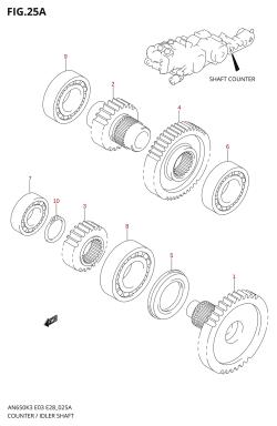 25A - SHAFT COUNTER /​ IDLER (MODEL K5)