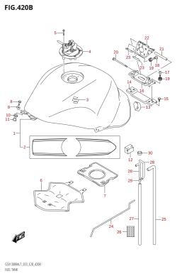 420B - FUEL TANK (GSX1300RA:L7:E28)