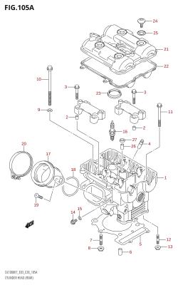 105A - CYLINDER HEAD (REAR)