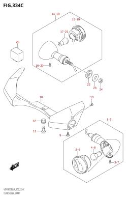 334C - TURNSIGNAL LAMP (VZR1800BZUF:L4:E19)