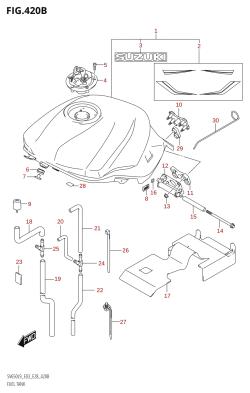 420B - FUEL TANK (SV650:L9:E03)