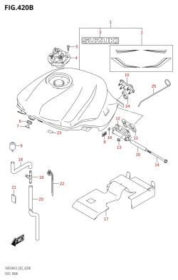420B - FUEL TANK (SV650A:L9:E02)