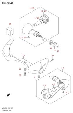 334F - TURNSIGNAL LAMP (VZR1800Z:L3:E19)