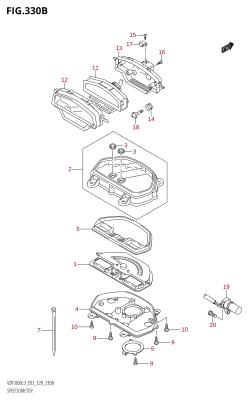 330B - SPEEDOMETER (VZR1800:L3:E28)