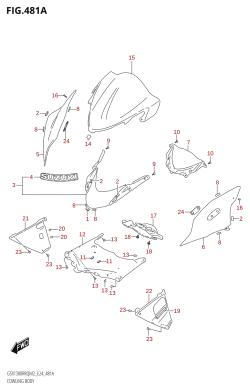 481A - COWLING BODY (GSX1300RRQ)