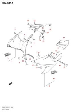 485A - SIDE COWLING (GSX-R750:L2:E21)