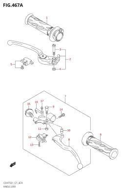 467A - HANDLE LEVER