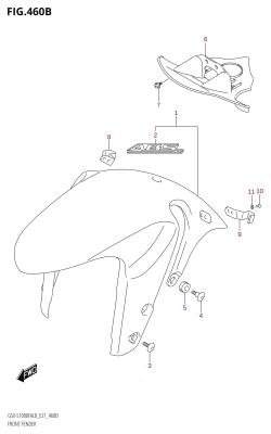 460B - FRONT FENDER (GSX-S1000FAUF:L8:E21)