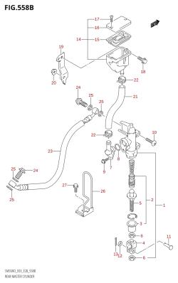 558B - REAR MASTER CYLINDER (SV650S:K3)
