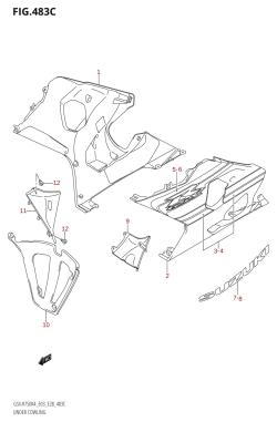 483C - UNDER COWLING (GSX-R750X:K5)