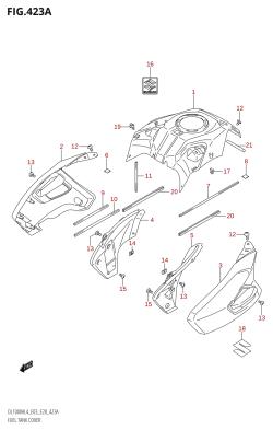 423A - FUEL TANK COVER