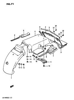 071 - REAR FENDER