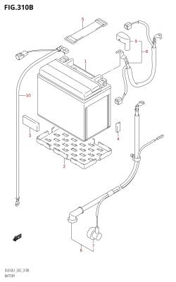 310B - BATTERY (DL650:L1:E19)
