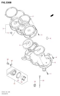 330B - SPEEDOMETER (DL650:L1:E19)