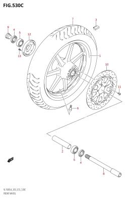 530C - FRONT WHEEL (VL1500B:L4:E03)
