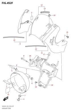 452F - HEADLAMP COVER (SV650XA:L9:E33)