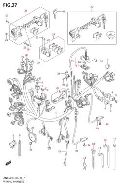 037 - WIRING HARNESS (AN650K3 /​ LK3)