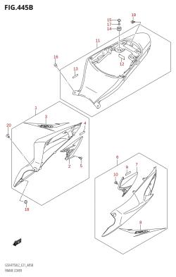 445B - FRAME COVER (GSX-R750:L2:E21)