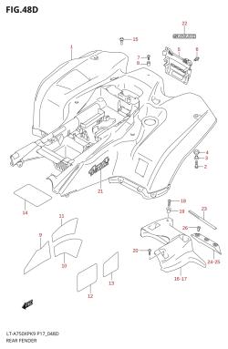 48D - REAR FENDER (LT-A750XPL0 P24)